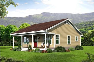1-Bedroom, 676 Sq Ft Small House - Plan #196-1112 - Main Exterior