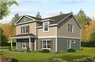 3-Bedroom, 1840 Sq Ft Farmhouse House Plan - 196-1115 - Front Exterior