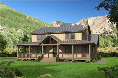 3-Bedroom, 2388 Sq Ft Country Home Plan - 196-1125 - Main Exterior