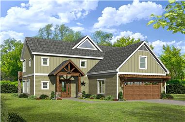 3-Bedroom, 2690 Sq Ft Country Home Plan - 196-1135 - Main Exterior