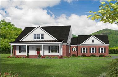 3-Bedroom, 2270 Sq Ft Country Home Plan - 196-1152 - Main Exterior