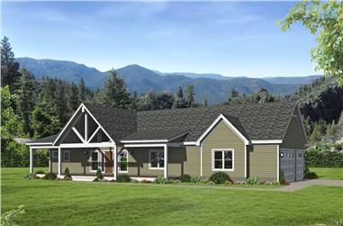 2-Bedroom, 1650 Sq Ft Ranch House - Plan #196-1199 - Front Exterior
