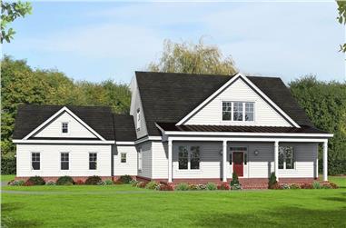 5-Bedroom, 3455 Sq Ft Colonial Home - Plan #196-1205 - Main Exterior