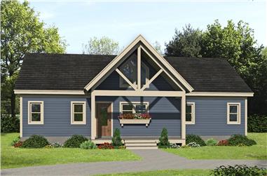 2-Bedroom, 1357 Sq Ft Ranch House - Plan #196-1243 - Front Exterior