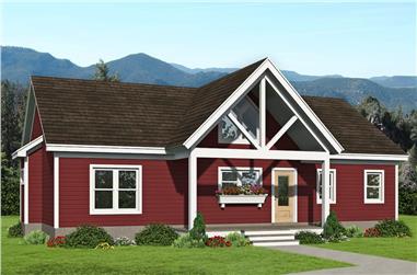 3-Bedroom, 1368 Sq Ft Ranch House - Plan #196-1245 - Front Exterior