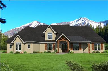 3-Bedroom, 3667 Sq Ft California Style Home - Plan #196-1269 - Main Exterior