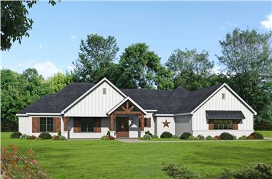 3–4-Bedroom, 2835 Sq Ft Ranch House - Plan #196-1270 - Front Exterior