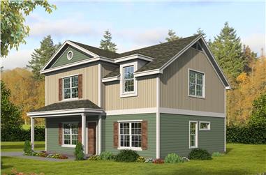 3–4-Bedroom, 1840–2765 Sq Ft Farmhouse House Plan - 196-1276 - Front Exterior