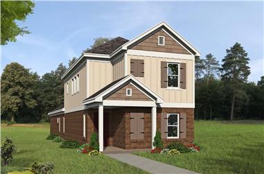 3-Bedroom, 1888 Sq Ft Colonial House - Plan #196-1279 - Front Exterior