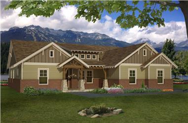 4-Bedroom, 2440 Sq Ft Arts and Crafts Home - Plan #196-1286 - Main Exterior