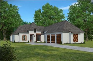 5-Bedroom, 3004 Sq Ft Acadian House Plan - 197-1003 - Front Exterior