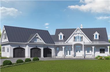 3-Bedroom, 2947 Sq Ft Cottage Home - Plan #198-1017 - Main Exterior
