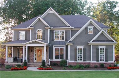 5-Bedroom, 3054 Sq Ft Traditional Home Plan - 198-1020 - Main Exterior