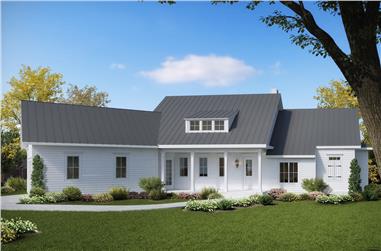 3-Bedroom, 2510 Sq Ft Cottage Home Plan - 198-1026 - Main Exterior