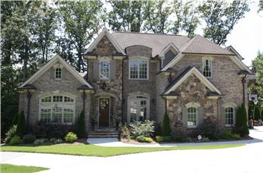 5-Bedroom, 4661 Sq Ft French Home Plan - 198-1067 - Main Exterior