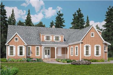 3-Bedroom, 3071 Sq Ft Farmhouse House - Plan #198-1102 - Front Exterior