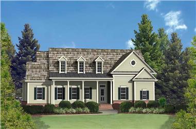 3-Bedroom, 2389 Sq Ft Cape Cod House Plan - 198-1107 - Front Exterior