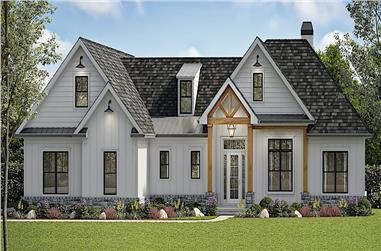 6-Bedroom, 3423 Sq Ft Contemporary House - Plan #198-1161 - Front Exterior
