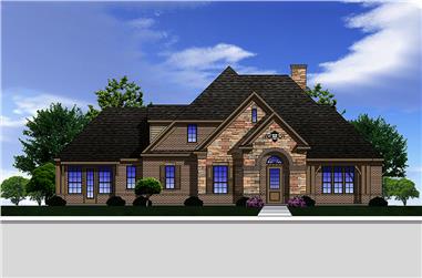 3-Bedroom, 3004 Sq Ft Traditional Home Plan - 199-1016 - Main Exterior
