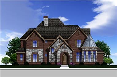 4-Bedroom, 3578 Sq Ft Traditional Home Plan - 199-1018 - Main Exterior