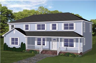 5-Bedroom, 2745 Sq Ft Traditional Home Plan - 200-1008 - Main Exterior