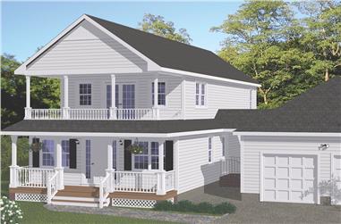 4-Bedroom, 2142 Sq Ft Cottage Home Plan - 200-1010 - Main Exterior