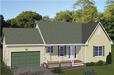 3-Bedroom, 1294 Sq Ft Traditional Home - Plan #200-1068 - Main Exterior