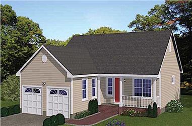 3-Bedroom, 1200 Sq Ft Ranch House - Plan #200-1072 - Front Exterior