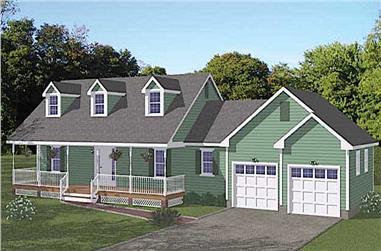 3-Bedroom, 1370 Sq Ft Farmhouse Home - Plan #200-1075 - Front Exterior
