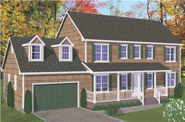 5–6-Bedroom, 2648 Sq Ft Colonial House - Plan #200-1081 - Front Exterior