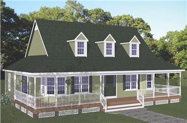 3-Bedroom, 1704 Sq Ft Farmhouse House - Plan #200-1089 - Front Exterior