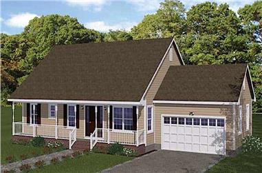3-Bedroom, 1268 Sq Ft Country Home - Plan #200-1090 - Main Exterior