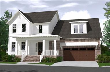 4-Bedroom, 3287 Sq Ft Farmhouse House - Plan -01-1009 - Front Exterior