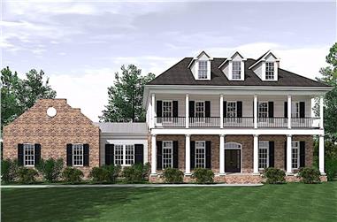 3-Bedroom, 3672 Sq Ft Traditional Home - Plan #201-1013 - Main Exterior