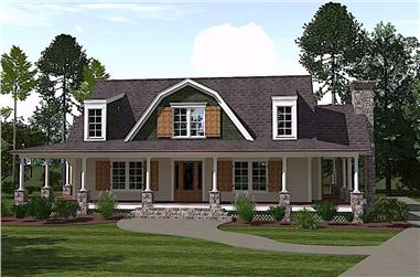 3–4-Bedroom, 2996 Sq Ft Farmhouse Home - Plan #201-1017 - Main Exterior