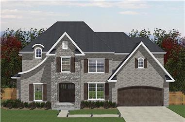 5-Bedroom, 2862 Sq Ft Colonial Home - Plan #203-1041 - Main Exterior
