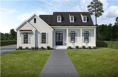 4-Bedroom, 2297 Sq Ft Modern Farmhouse House Plan - 204-1025 - Front Exterior
