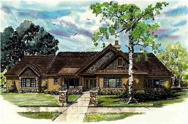 3-Bedroom, 2007 Sq Ft Country House - Plan #205-1012 - Front Exterior