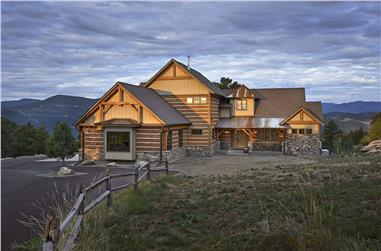 4-Bedroom, 4960 Sq Ft Luxury Mountain House - Plan #205-1021 - Front Exterior