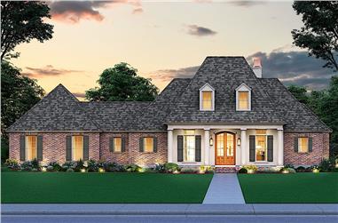 4-Bedroom, 2446 Sq Ft French Style House - Plan #206-1006 - Front Exterior