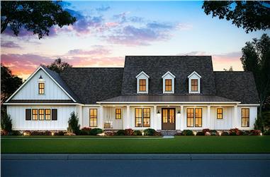 5-Bedroom, 2705 Sq Ft Colonial Style Home - Plan #206-1015 - Main Exterior