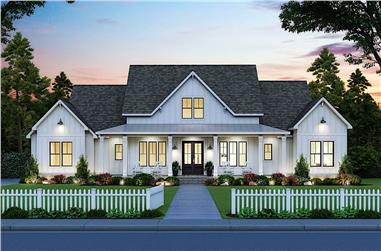 4-Bedroom, 2400 Sq Ft Contemporary Home - Plan #206-1023 - Main Exterior