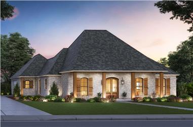 3-Bedroom, 2223 Sq Ft Acadian House - Plan #206-1033 - Front Exterior