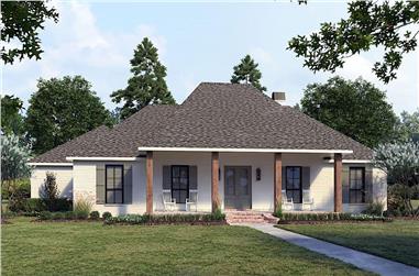 4-Bedroom, 2175 Sq Ft Acadian House - Plan #206-1047 - Front Exterior