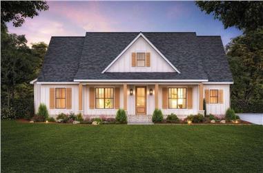 4-Bedroom, 1880 Sq Ft Farmhouse House Plan - 206-1057 - Front Exterior