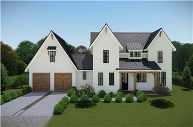 3-Bedroom, 2063 Sq Ft Farmhouse Home - Plan #207-1000 - Front Exterior