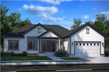 4–7-Bedroom, 2051 Sq Ft Ranch House - Plan #208-1002 - Front Exterior