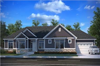 3–6-Bedroom, 2143 Sq Ft Country Home - Plan #208-1015 - Main Exterior
