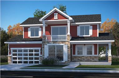 3-Bedroom, 1842 Sq Ft Traditional Home - Plan #208-1016 - Main Exterior