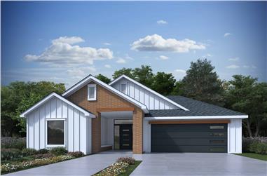 3-Bedroom, 1892 Sq Ft Contemporary House Plan - 208-1030 - Front Exterior